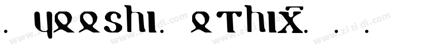 Kyooshi Gothic字体转换